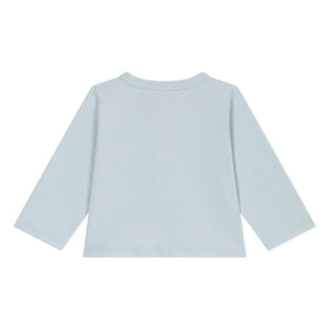 Petit Bateau - Cárdigan de algodón orgánico | Turquesa
