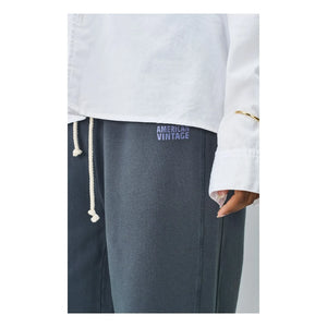American Vintage - Jogger de algodón Izubird | Gris azulado