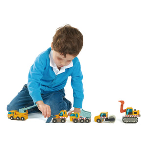 Tender Leaf Toys - Vehículos de Construcción - Set de 5 piezas