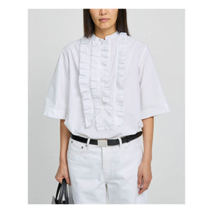 Laurence Bras - Blusa Magrita Corta de Algodón | Blanca