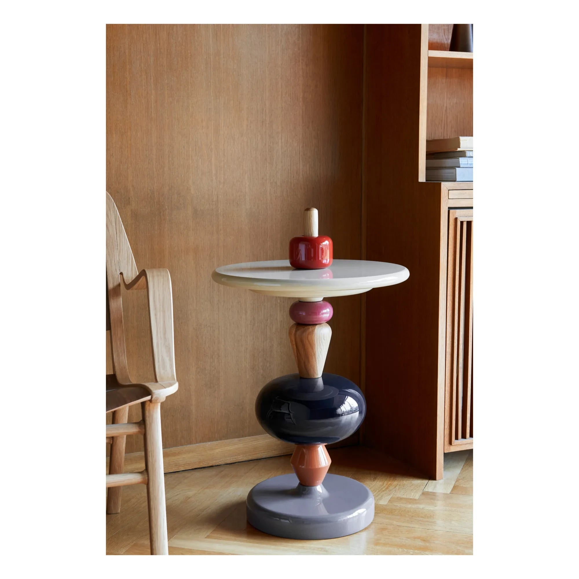 & Tradition - Shuffle Lake Mesa auxiliar de madera pulida - Mia Hamborg | Blanco