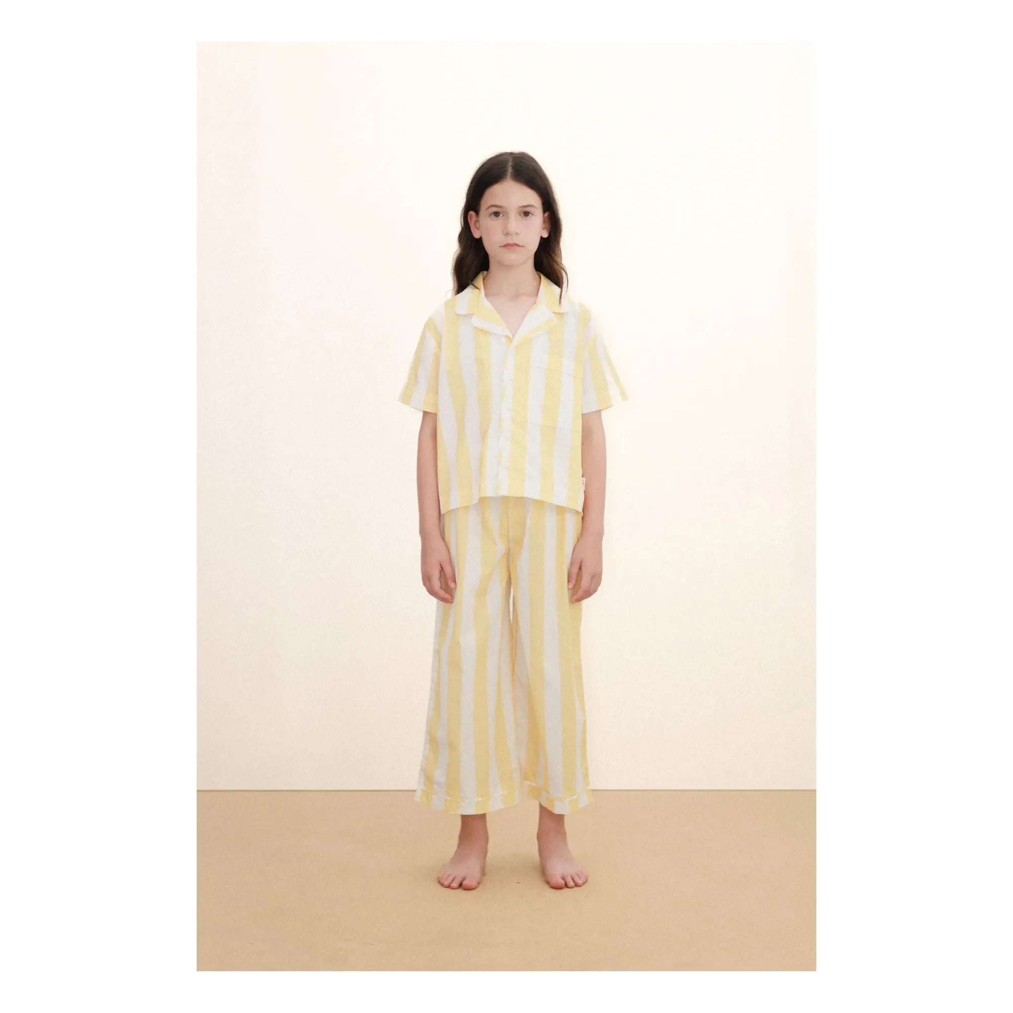 Tinycottons - Conjunto de camisa y pantalón a rayas | Amarillo