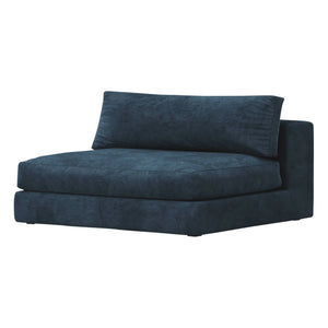 Sillón Panac Edition - Bellechasse para 2 personas, terciopelo crudo - 120 cm | Azul marino