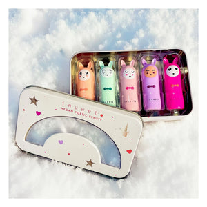 Inuwet - Bálsamo labial Metal Rainbow Deluxe - Set de 5