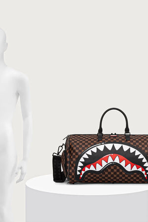Sprayground - Bolsa de Viaje Marrón de Tiburones en París 910D9306NSZ