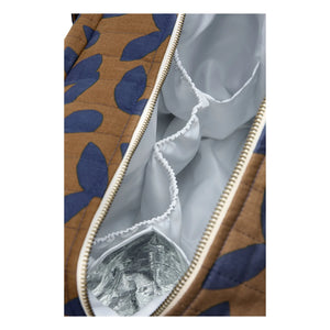 Nobodinoz - Bolso cambiador impermeable Hyde Park Blue Leaves | Azul