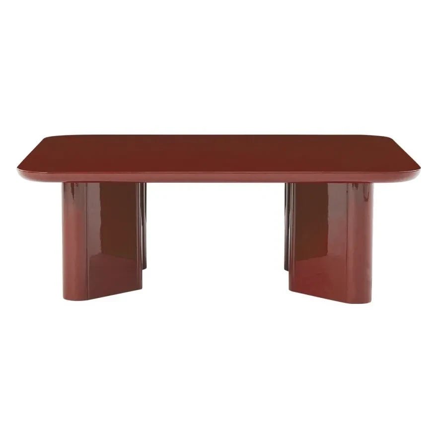 Gabrielle Paris - Mesa de Centro de Madera Lacada Thelma | Rojo