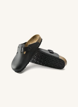 BIRKENSTOCK - Zapatillas de cuero Boston