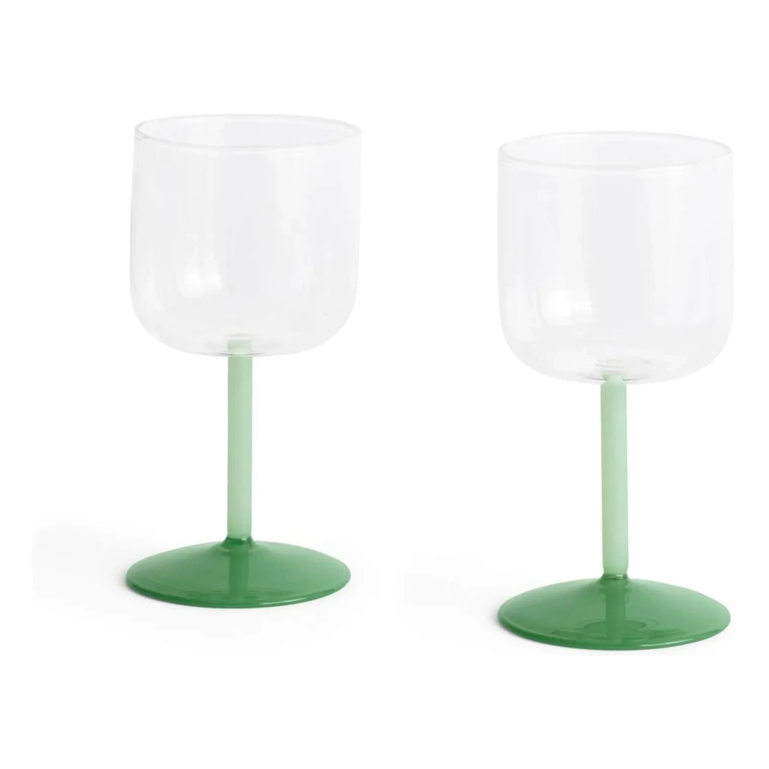 Hola - Copas de vino de colores - Set de 2 | Verde oscuro
