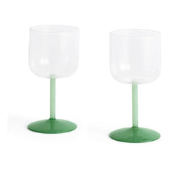 Hola - Copas de vino de colores - Set de 2 | Verde oscuro