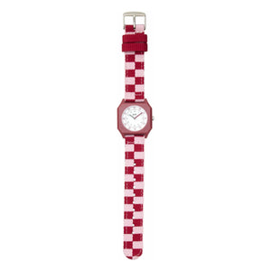 Mini Kyomo - Damier Raspberry Ice Cream Watch | Rosa