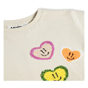 Molo - Camiseta de Corazón Ranva Algodón Orgánico | Crudo