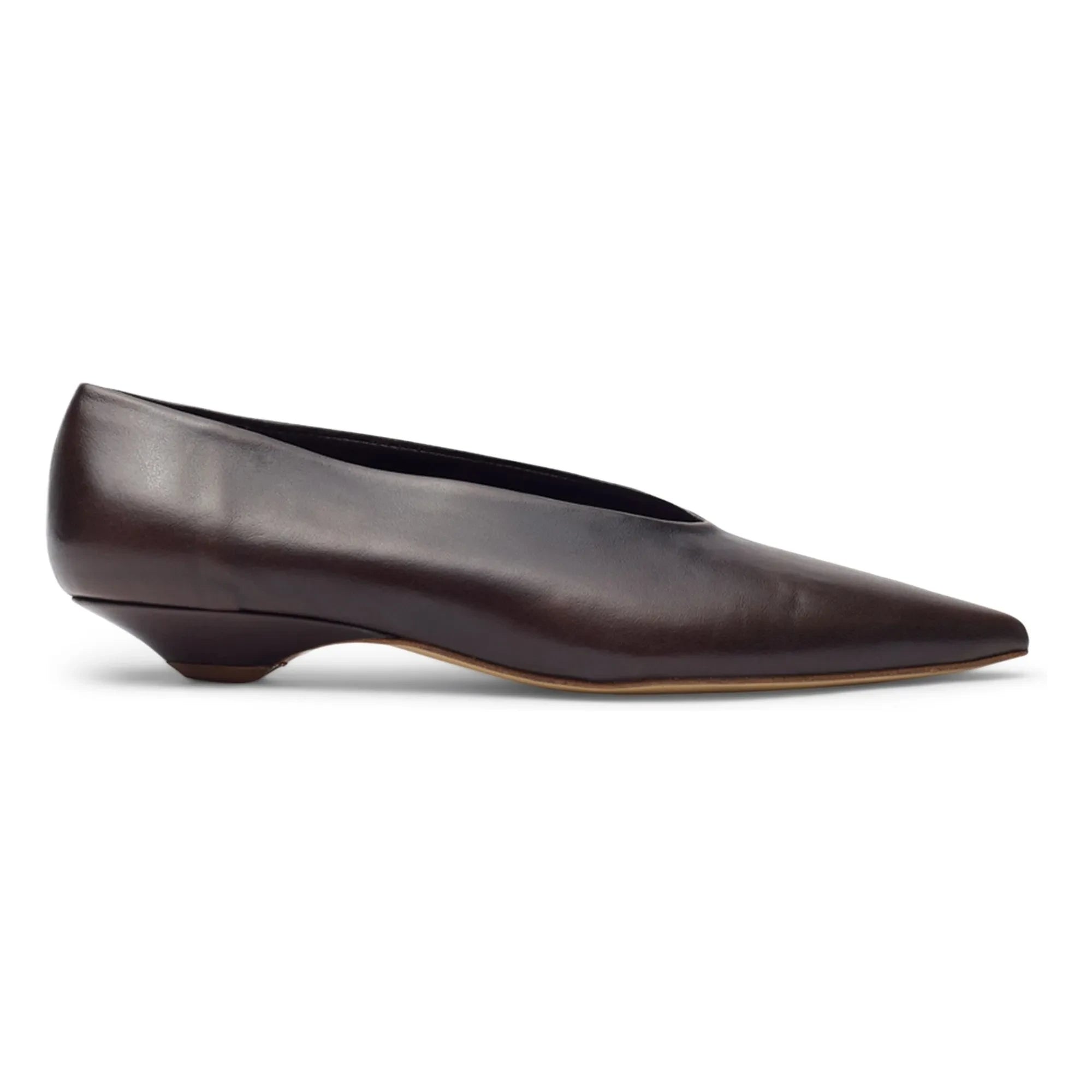 Augusta - Slingback Freya de piel | Marrón