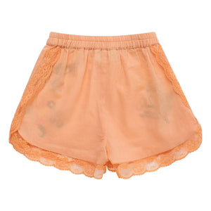 Maison Mangostan - Shorts bordados con pájaros | Naranja