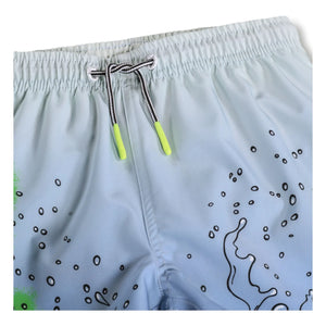 Molo - Bañador de fibra reciclada Niko Splash | Azul claro