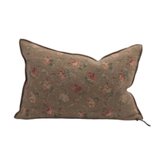 Cojín de lino Maison de Vacances - Jardin Secret Vice Versa | Rosa empolvado