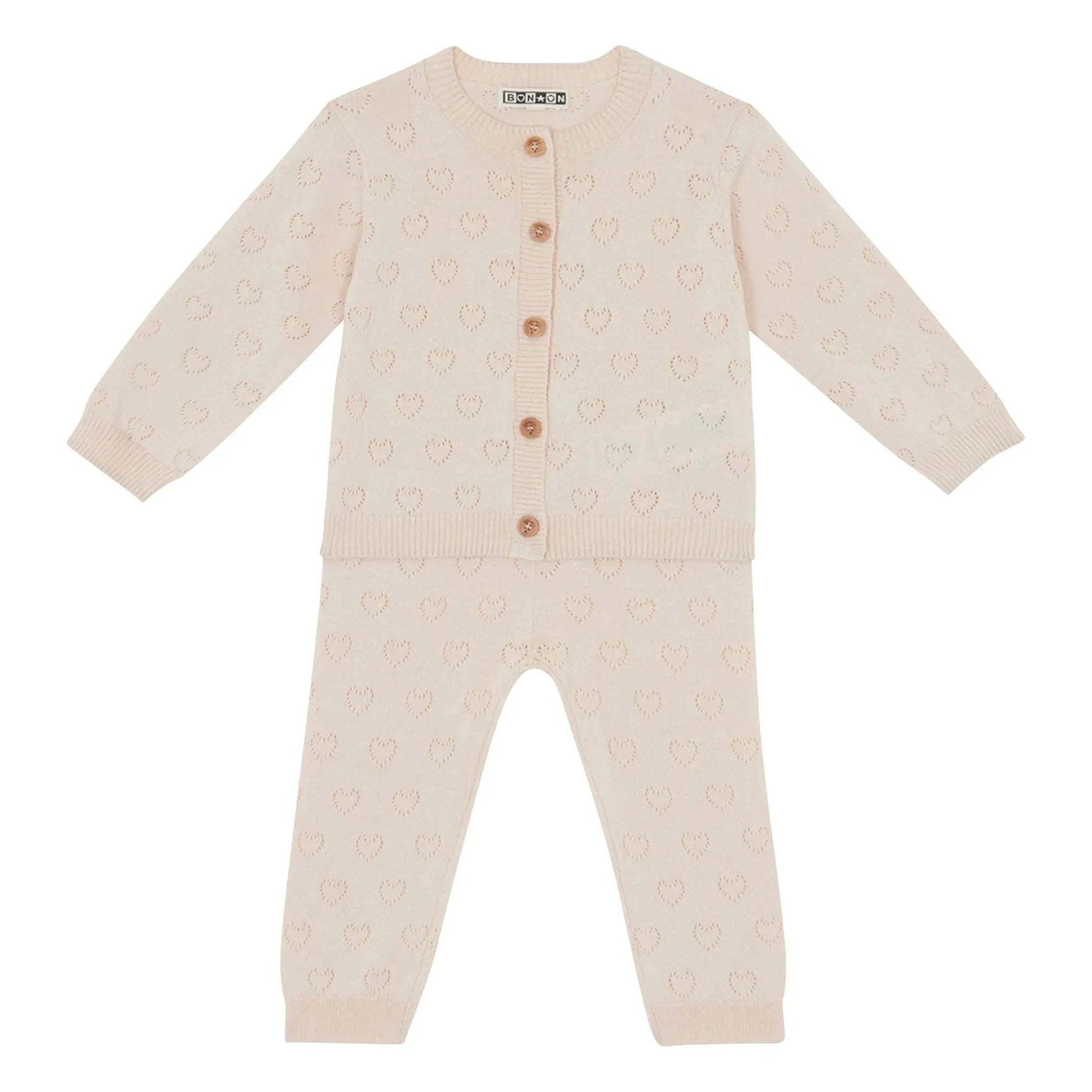 Bonton - Conjunto de cárdigan y leggings Marianne | Crudo