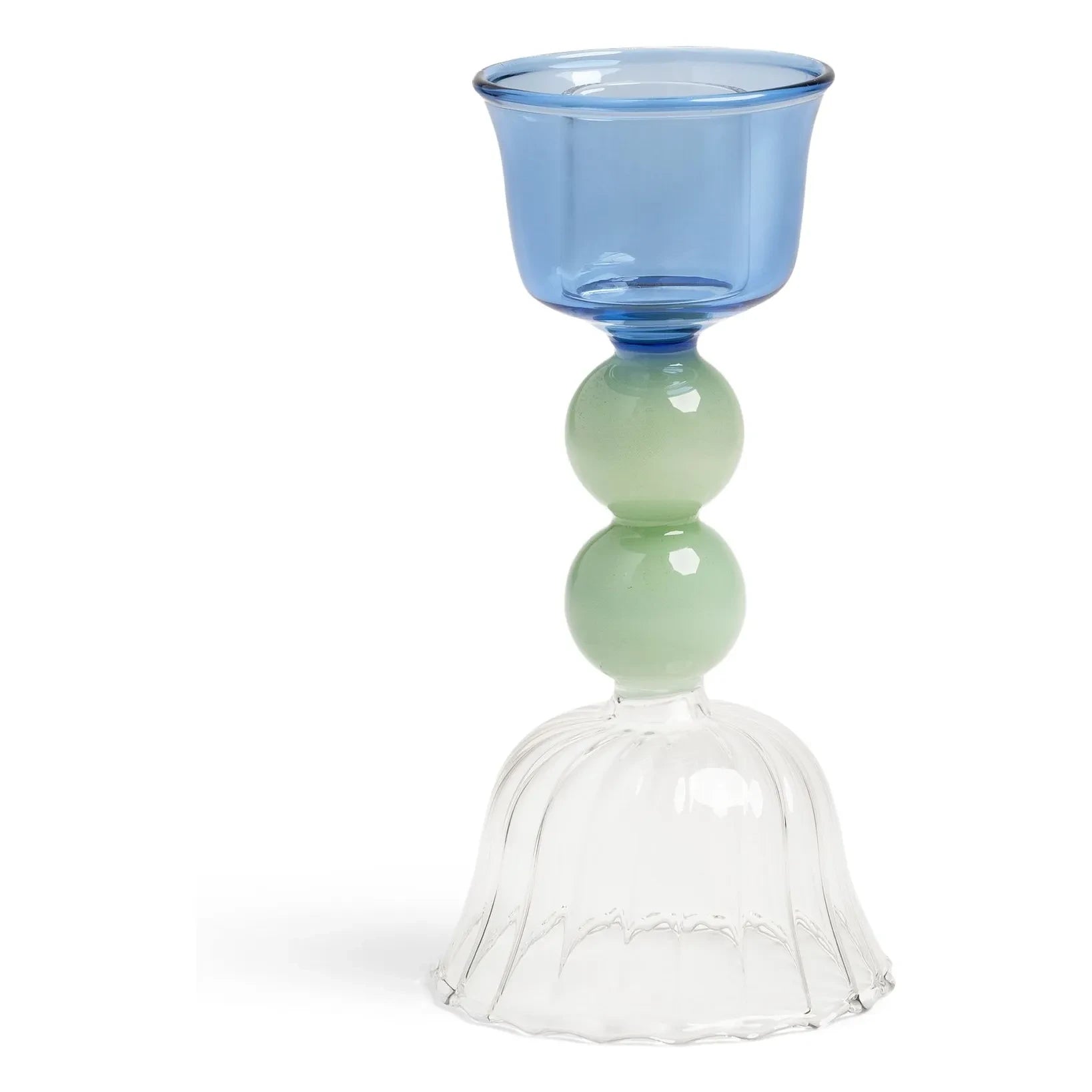 &Klevering - Candelabro de perlas | Azul