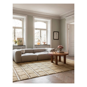 Layered - Alfombra de lana Lilly | Mostaza