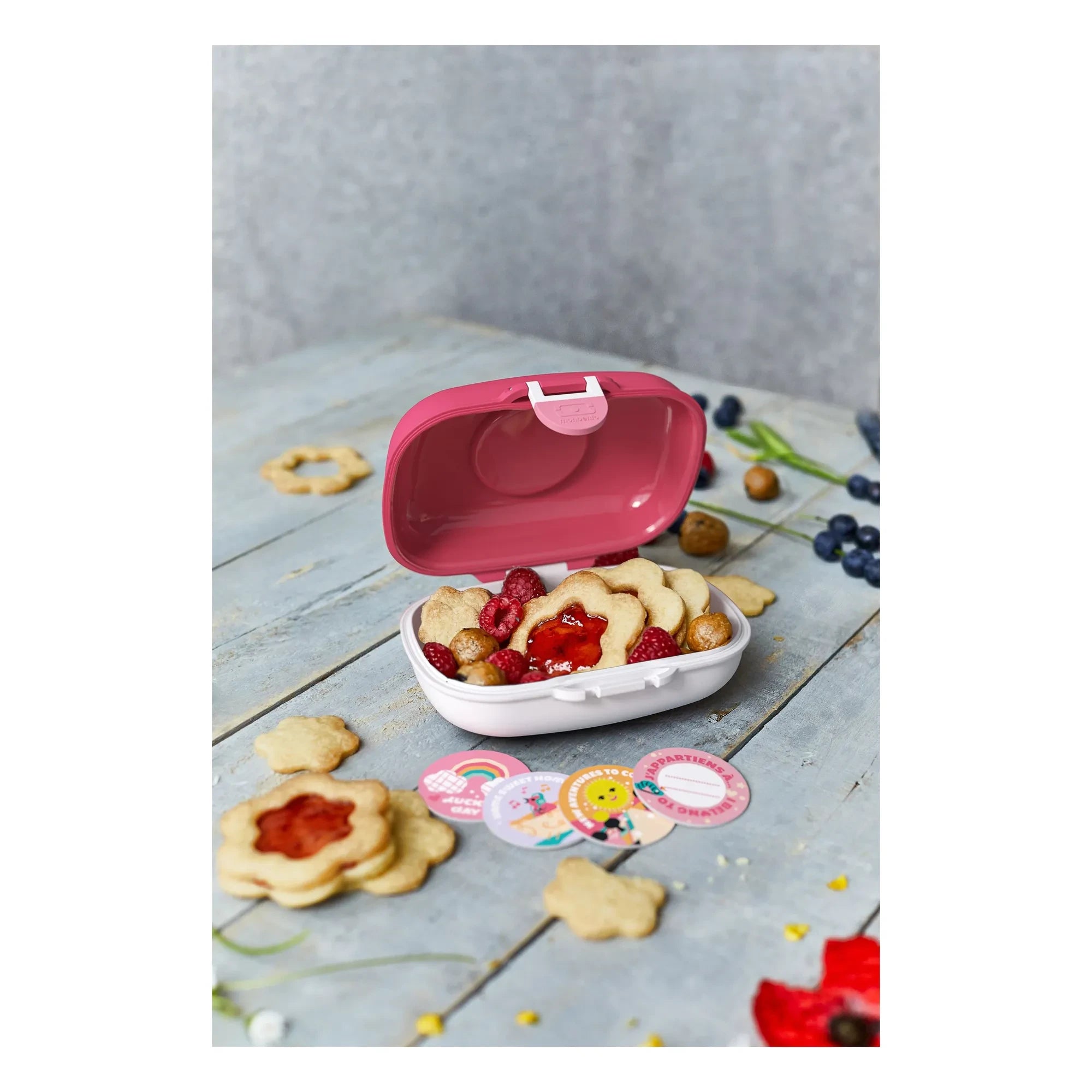 Monbento - MB Gram Oiseaux fiambrera | Rosa