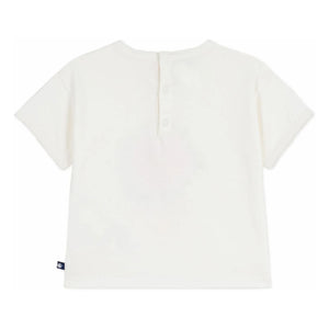 Petit Bateau - Camiseta Fleur de algodón orgánico | Blanco