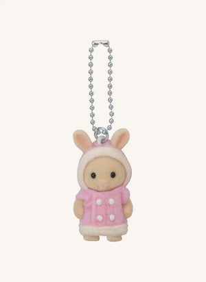 Sylvanian Families - Llavero de Conejo Crema y Rosa