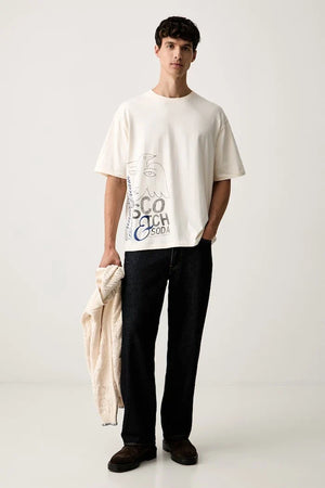Camiseta de algodón para hombre Scotch & Soda