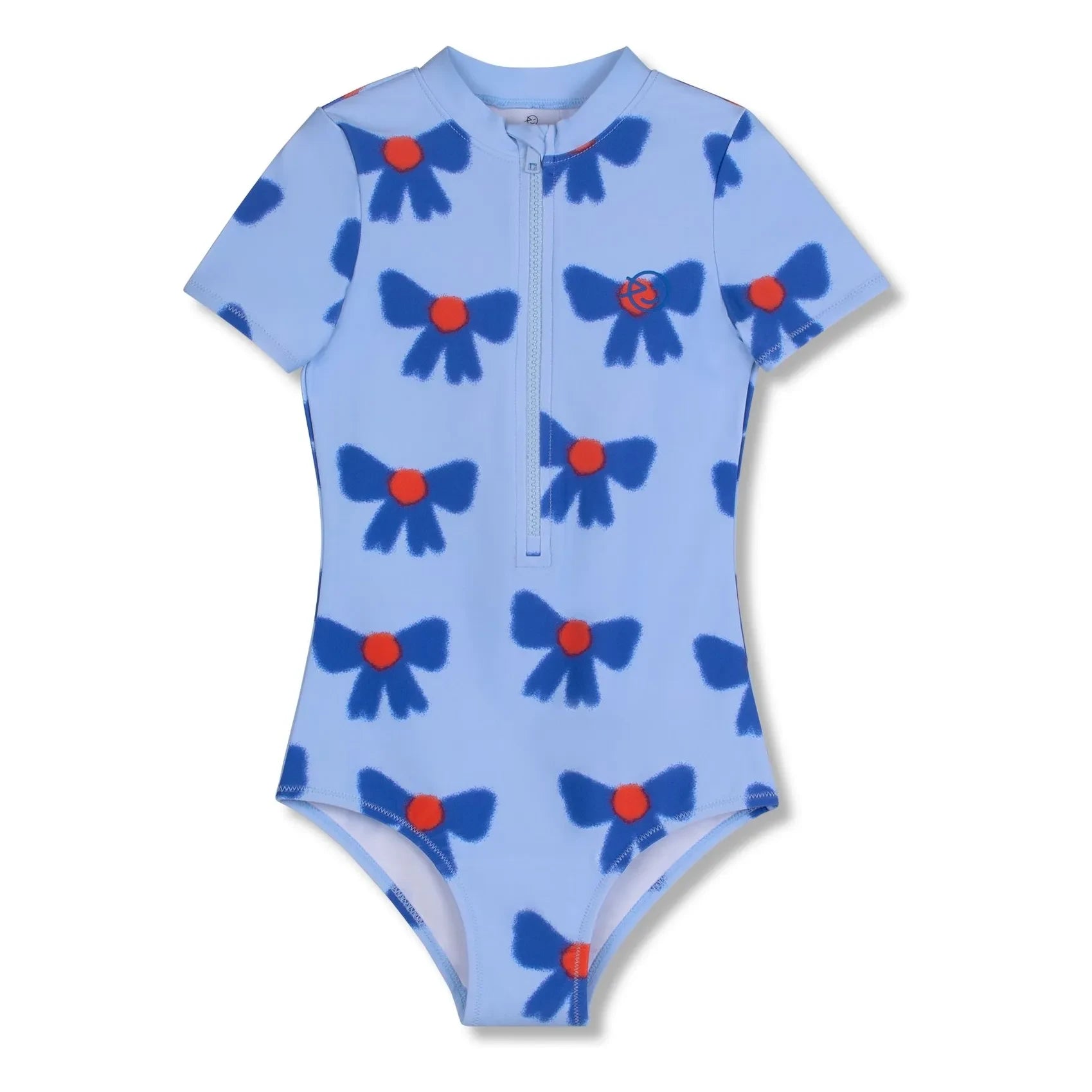Wynken - Bañador con Cremallera Anudada Fibras Recicladas | Azul
