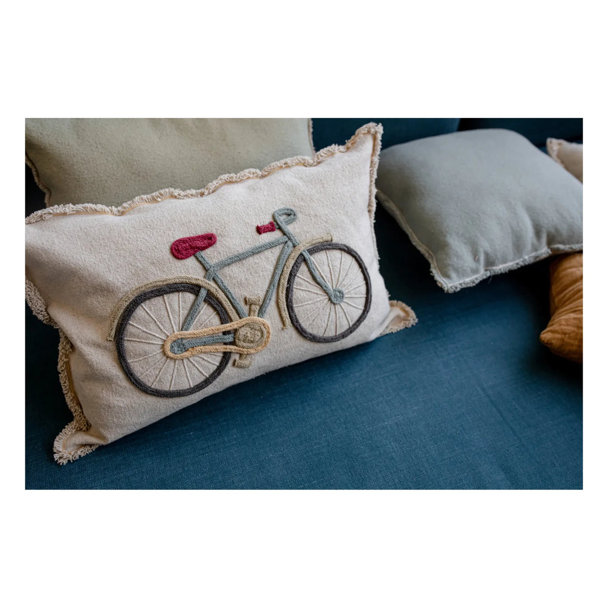 Lorena Canals - Cojín Bicicleta | Crema