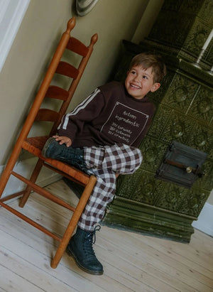 Fliink - Pantalones de cuadros Cody | Marrón
