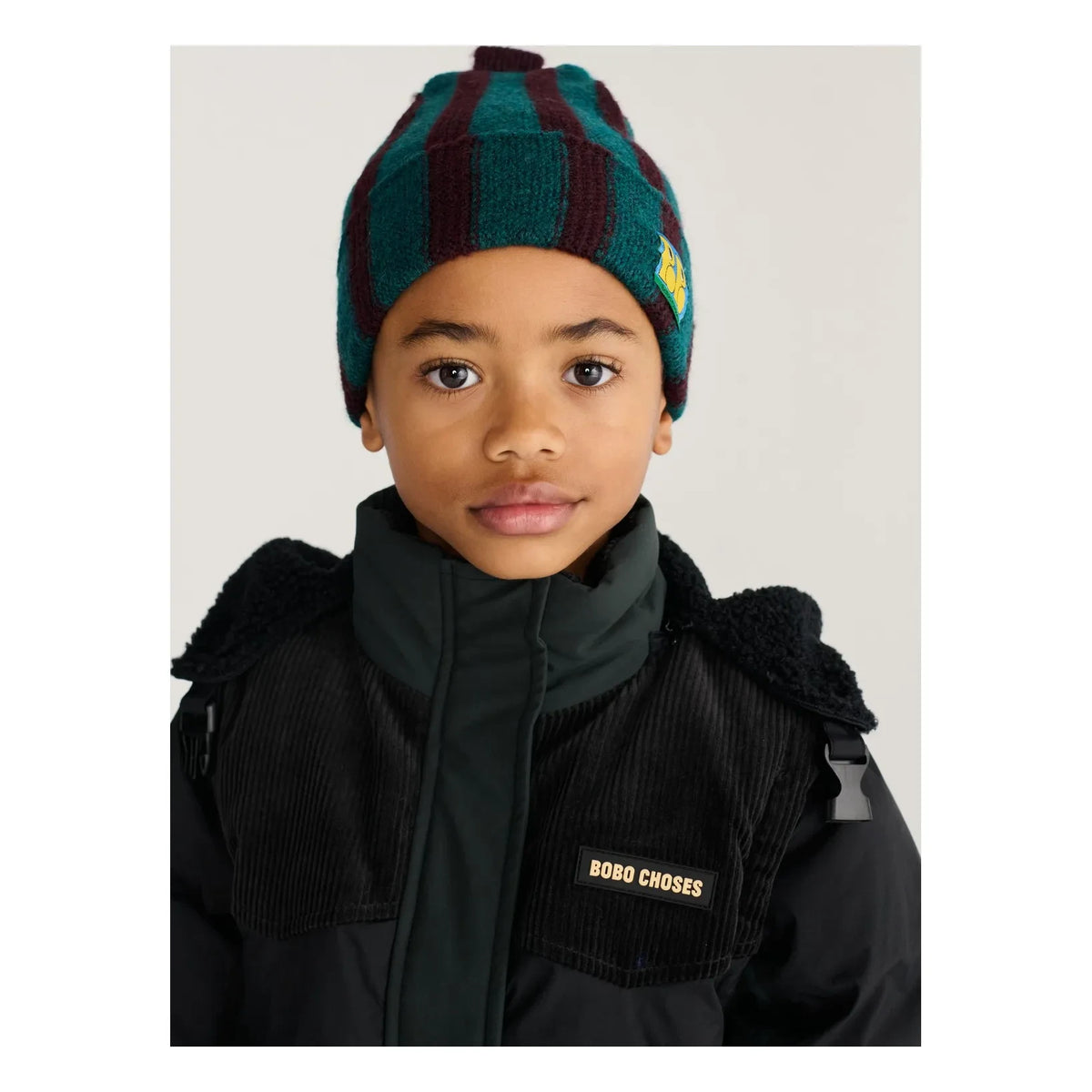 Bobo Choses - Gorro con parches de fibra reciclada | Verde
