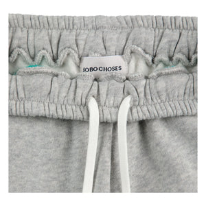 Bobo Choses - Jogger de algodón orgánico con diadema | Gris jaspeado