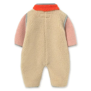 Tinycottons - Sherpa Stil Colorblock Pilot Ceket | Pembe