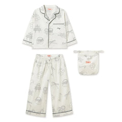 Tinycottons - Apple Pijama | Beyaz
