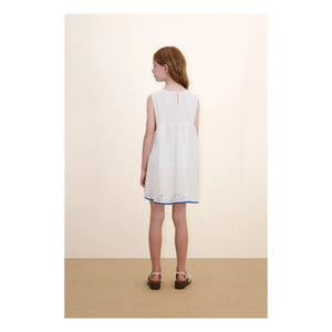 Tinycottons - Vestido de lino Swans | Blanco