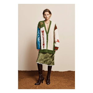 Alémais - Lasso Patchwork Hırka | Ecru