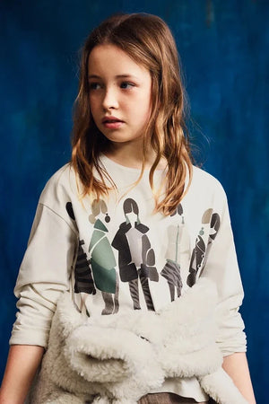 Blusa de manga larga de algodón para niños Mayoral