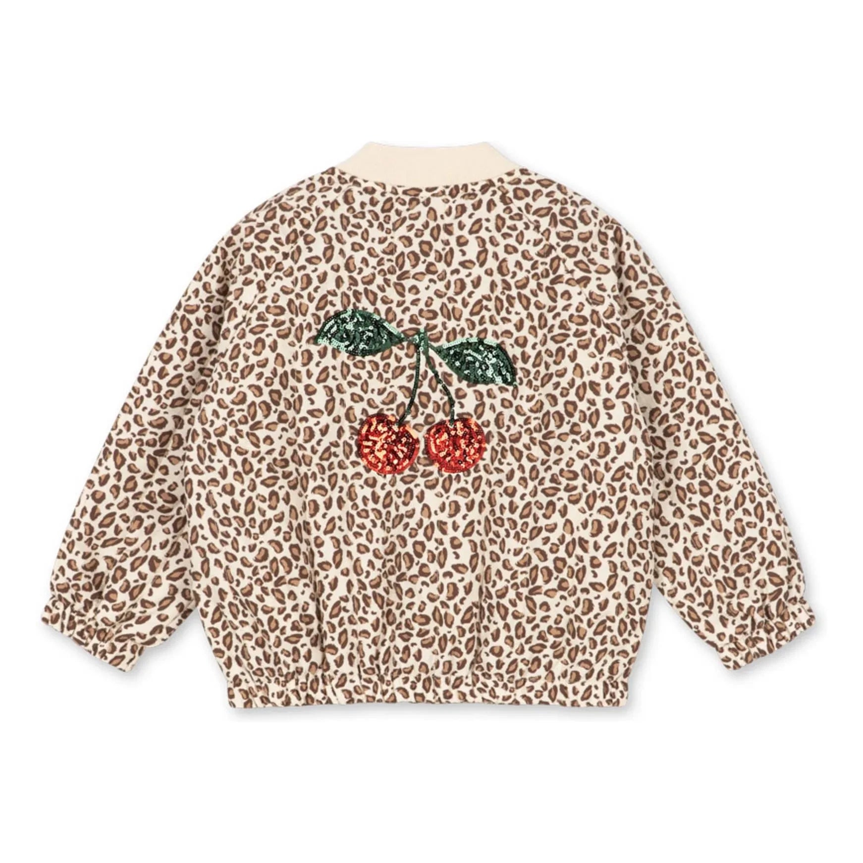 Konges Sløjd - Chaqueta Bomber con Lentejuelas Juno Leopard | Marrón