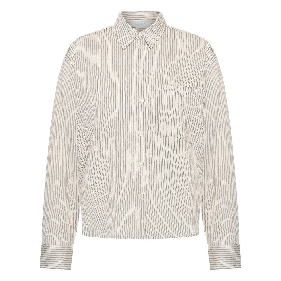 By Bar - Camisa de rayas de secundaria | Crudo