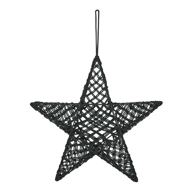 Numero 74 - Lámpara estrella de macramé | Gris Oscuro S021