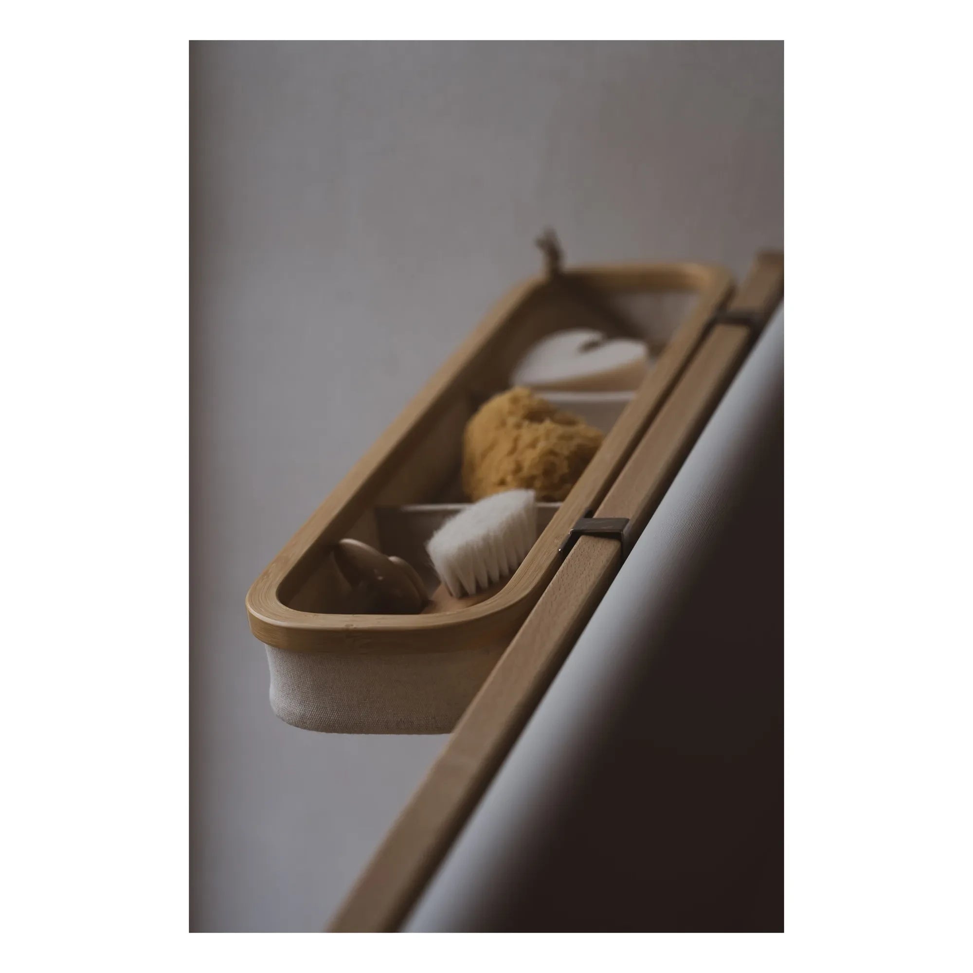 Quax - Cesto organizador colgante, para mesas cambiador | Beige