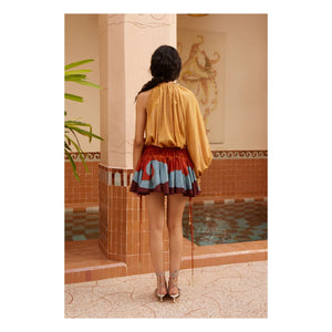 Alémais - Vestido de seda del desierto | Mostaza
