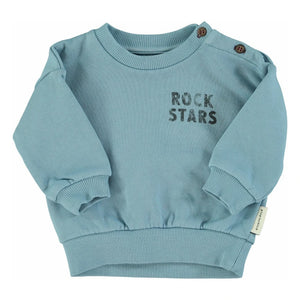 Piupiuchick - Sudadera de algodón orgánico Rock Stars | Azul