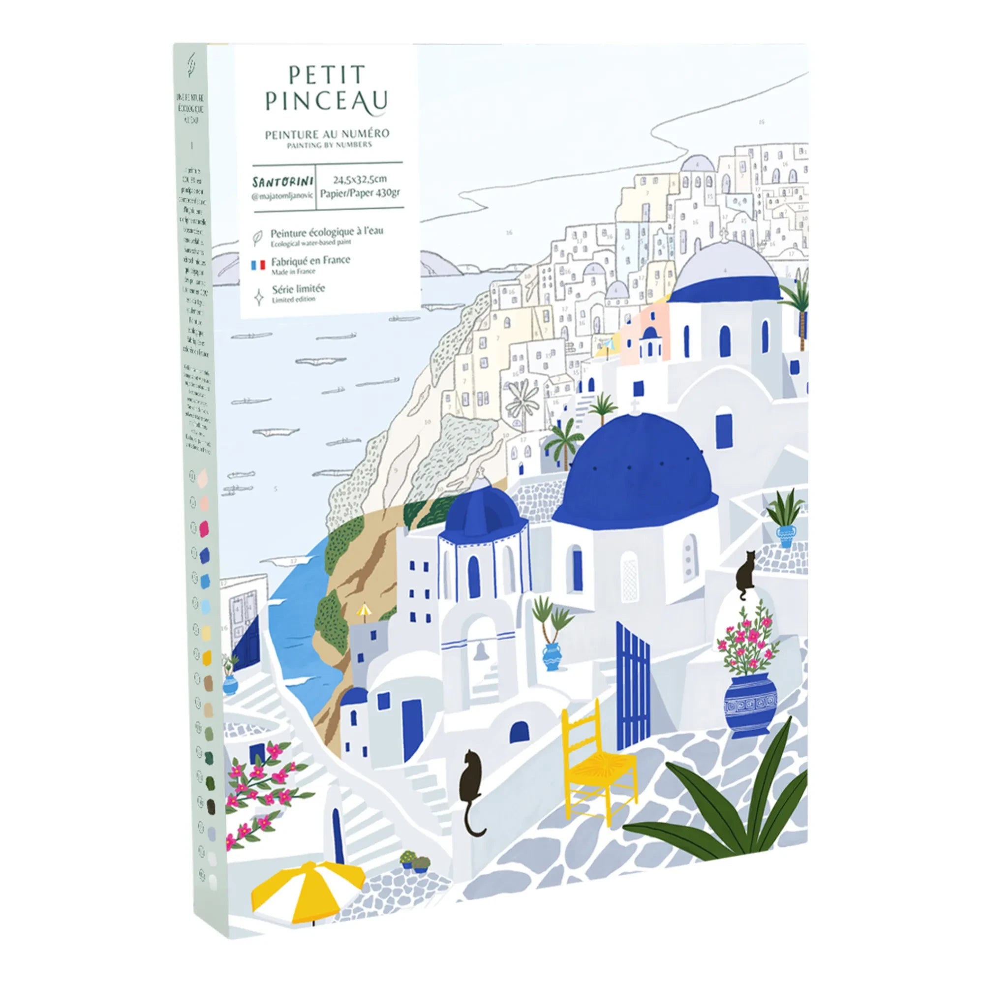 La Petite Épicerie - Set de pintura numerada - Santorini de Maja Tomljanovic