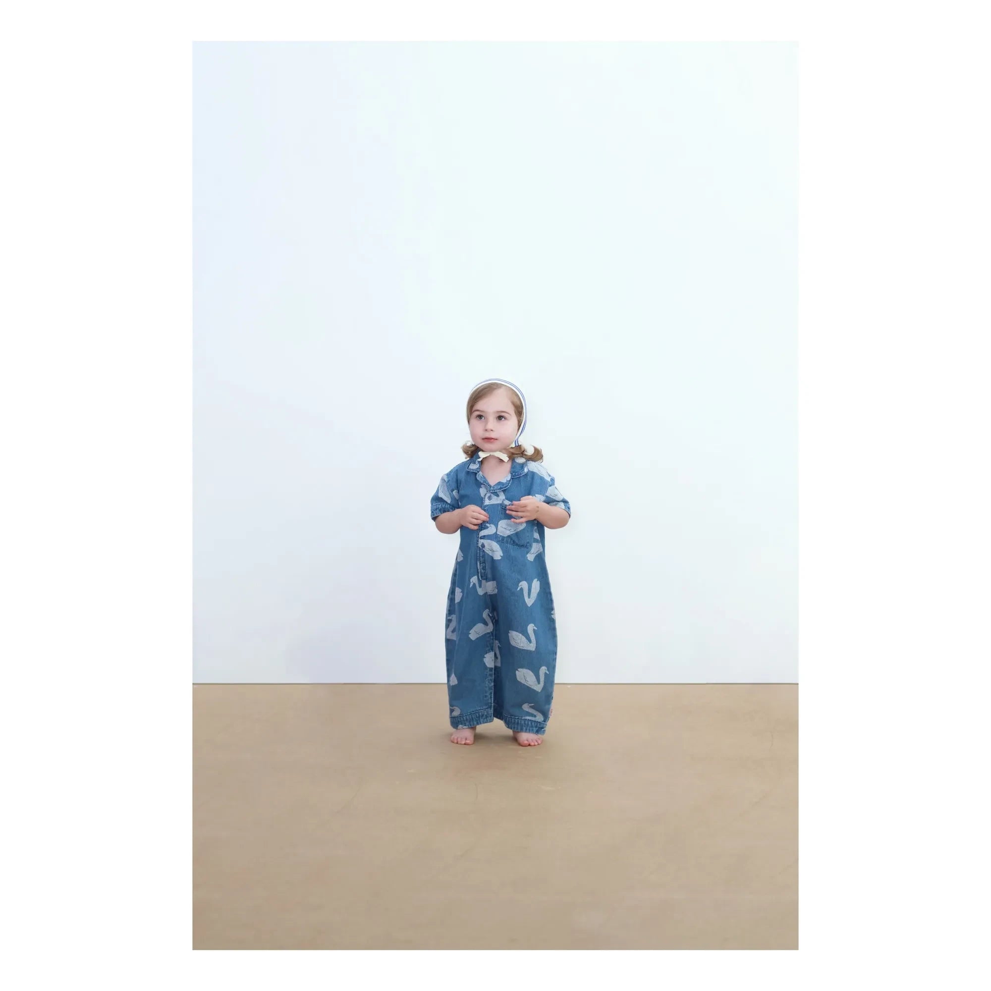 Tinycottons - Mono vaquero Cisnes | Azul
