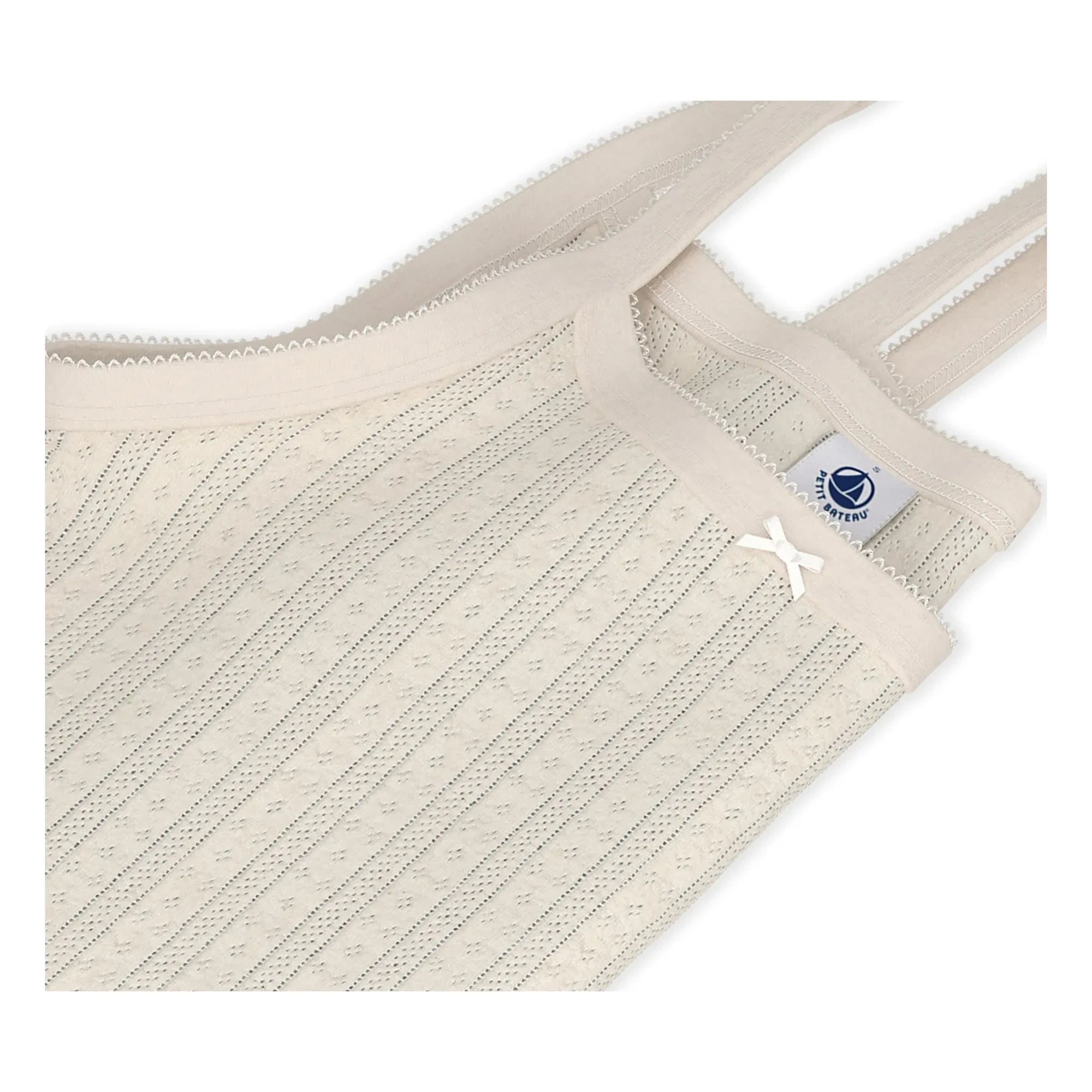 Petit Bateau - Camiseta calada | Crudo