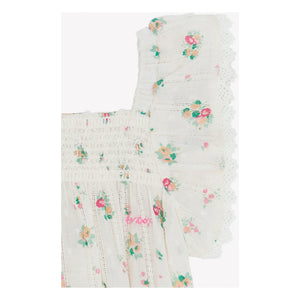Bonton - Pelele fruncido Lalix Bouquets | Blanco