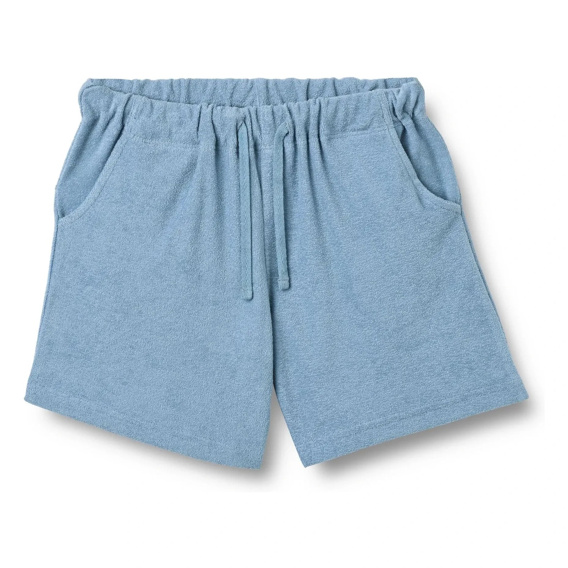 Wheat - Short de punto Kalle de algodón orgánico | Azul