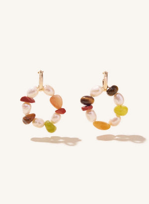 Camille Colette Studio - Pendientes Redondos Gaia | Multicolor