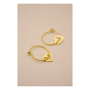 Adorabili - Pendientes de corazón finos | Oro